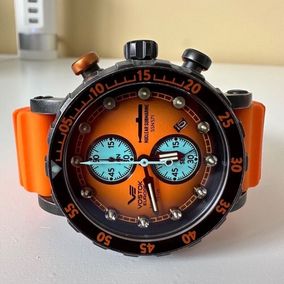 Vostok Europe SSN-571 Chronograph Nuclear Submarine VK61-571F612 - Picture 2 of 7